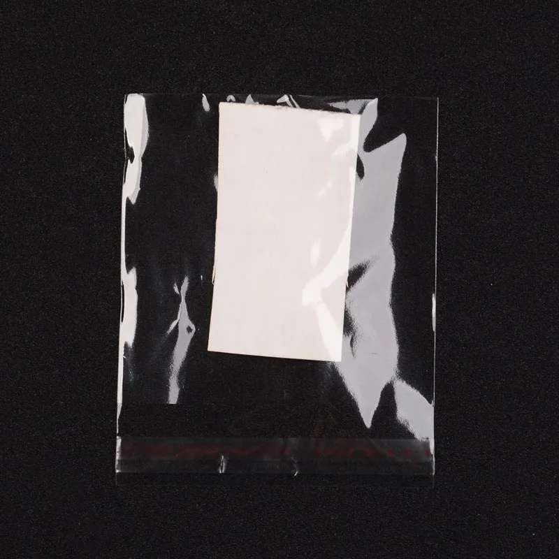 1000 pc Cellophane Bags, Rectangle, 10x8cm, Unilateral Thickness: 0.02mm, Inner Measure: 8x8cm