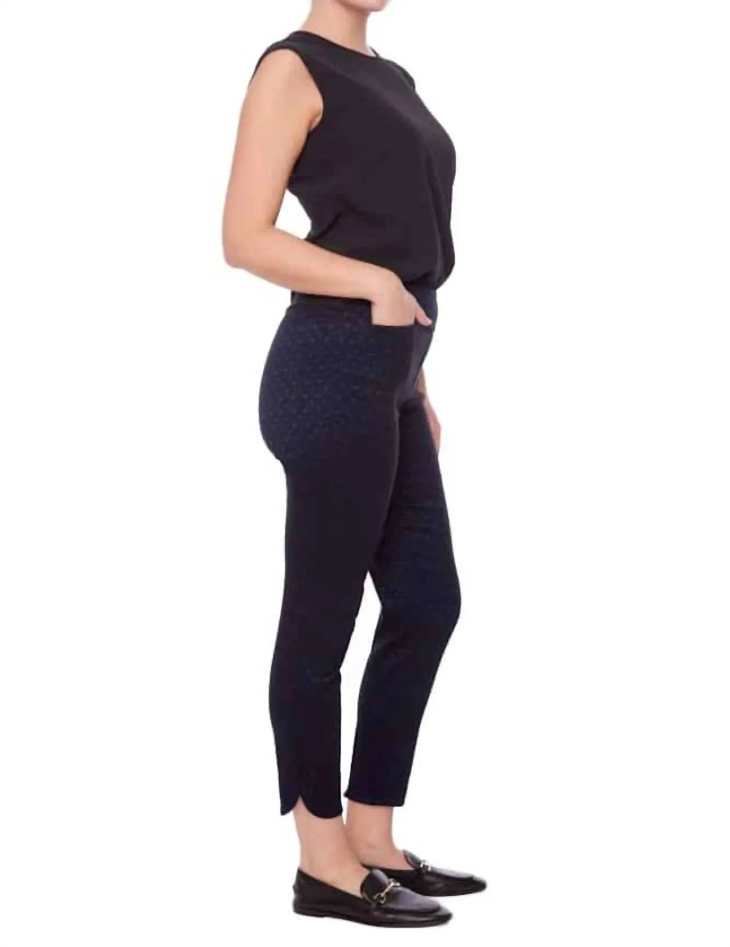 28" Techno Petal Ankle Pants In Blaze