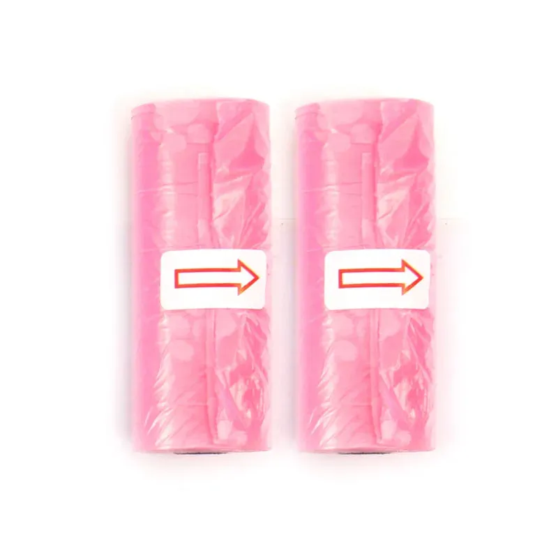 5-15 Roll Pet Poop Bags Disposable Dog Waste Collector Garbage Puppy With Paw Prints Pooper Bag Small Rolls Outdoor Clean