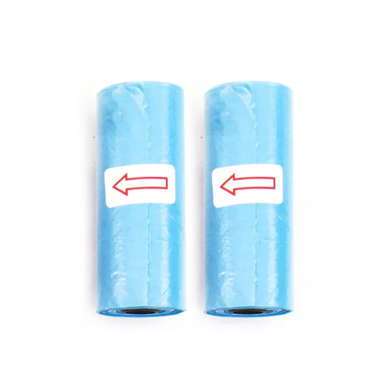 5-15 Roll Pet Poop Bags Disposable Dog Waste Collector Garbage Puppy With Paw Prints Pooper Bag Small Rolls Outdoor Clean