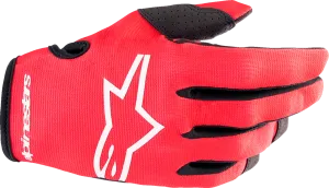 ALPINESTARS Youth Radar Gloves - Red/White - 2XS 3541823-3120-2X