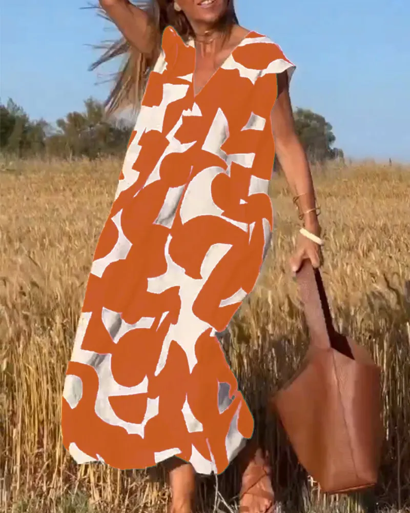 Alvina - Effortlessly Chic Abstract Dress