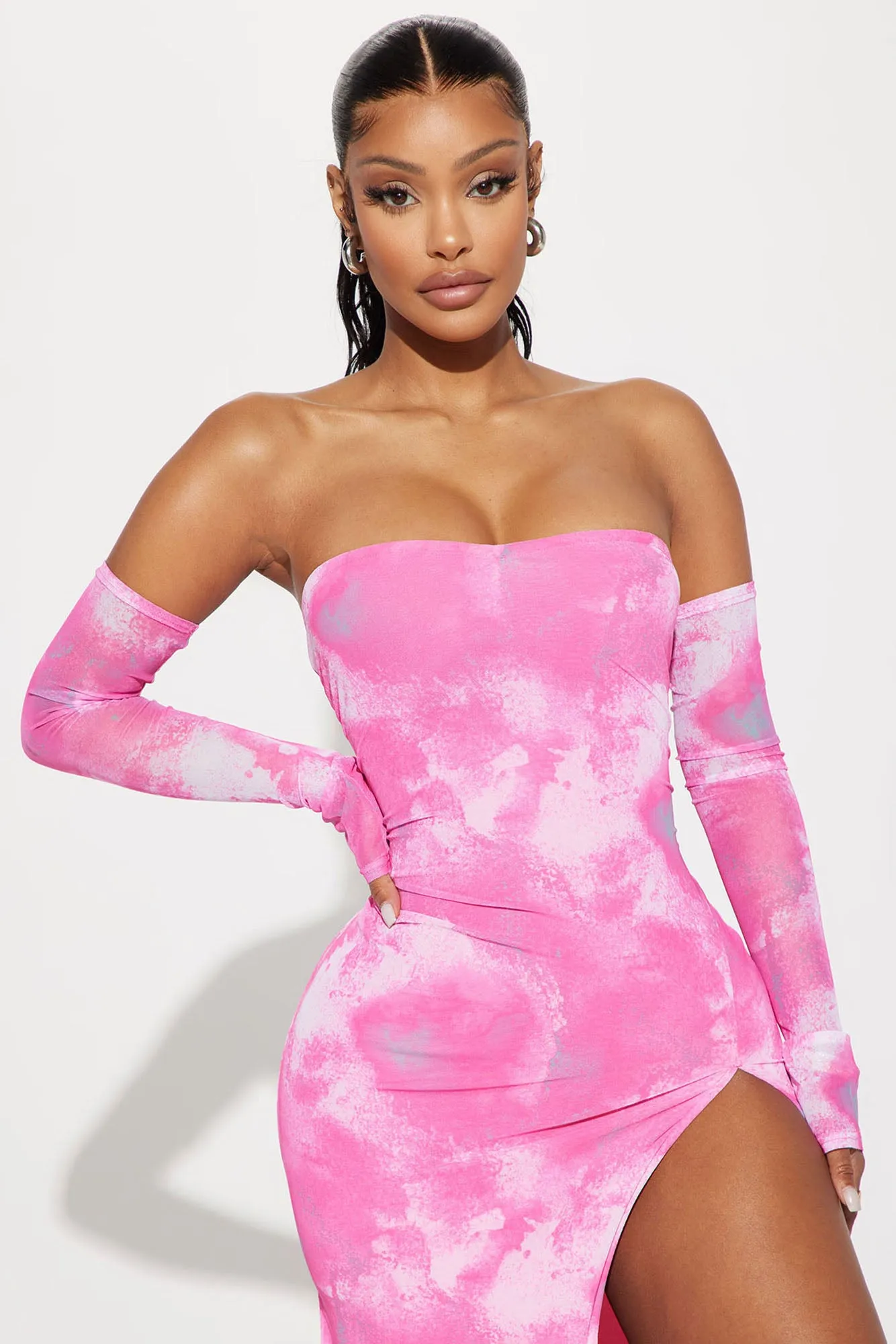 Always Sweet Midi Dress Set - Pink