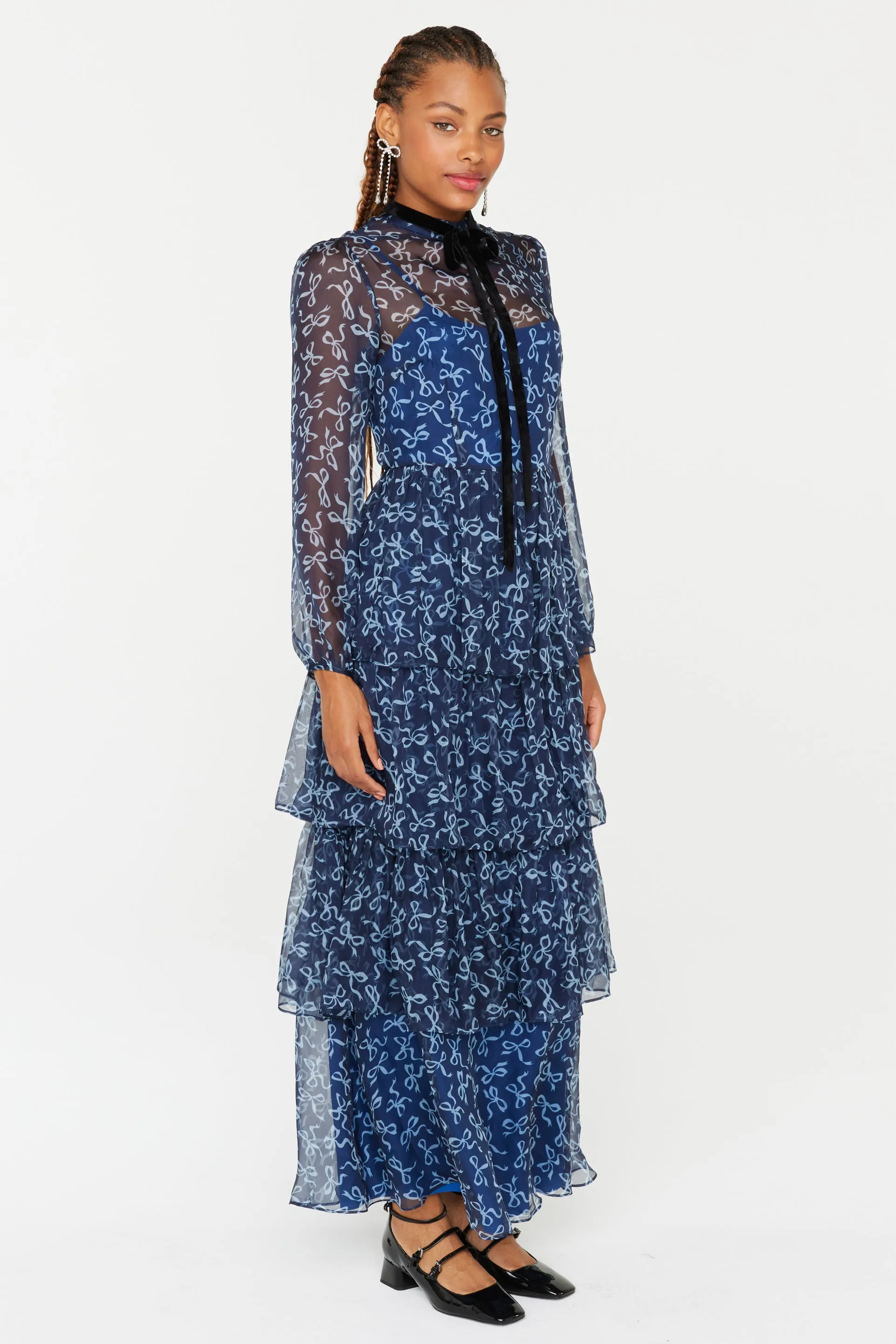 Amelia Silk Chiffon Dress