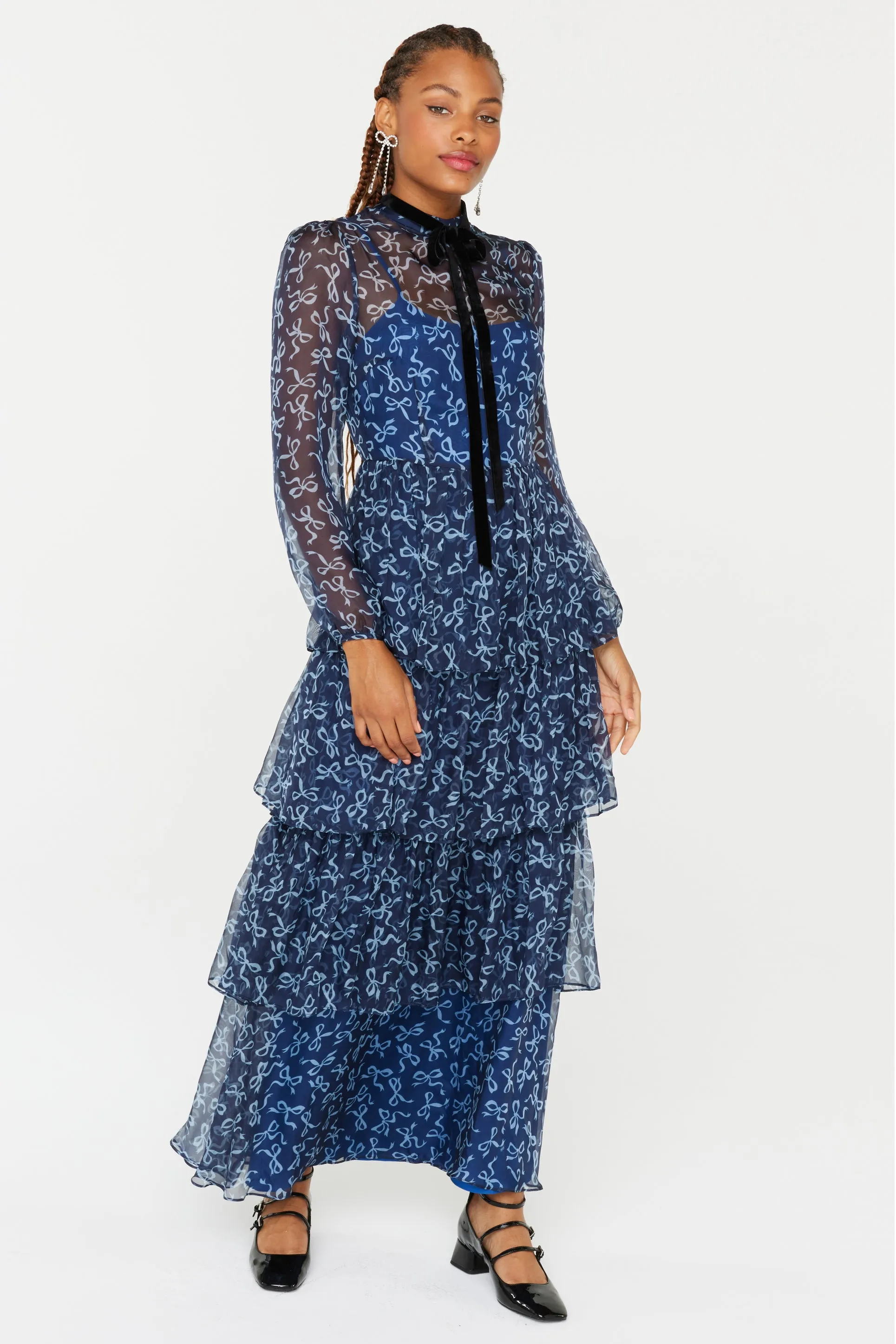 Amelia Silk Chiffon Dress