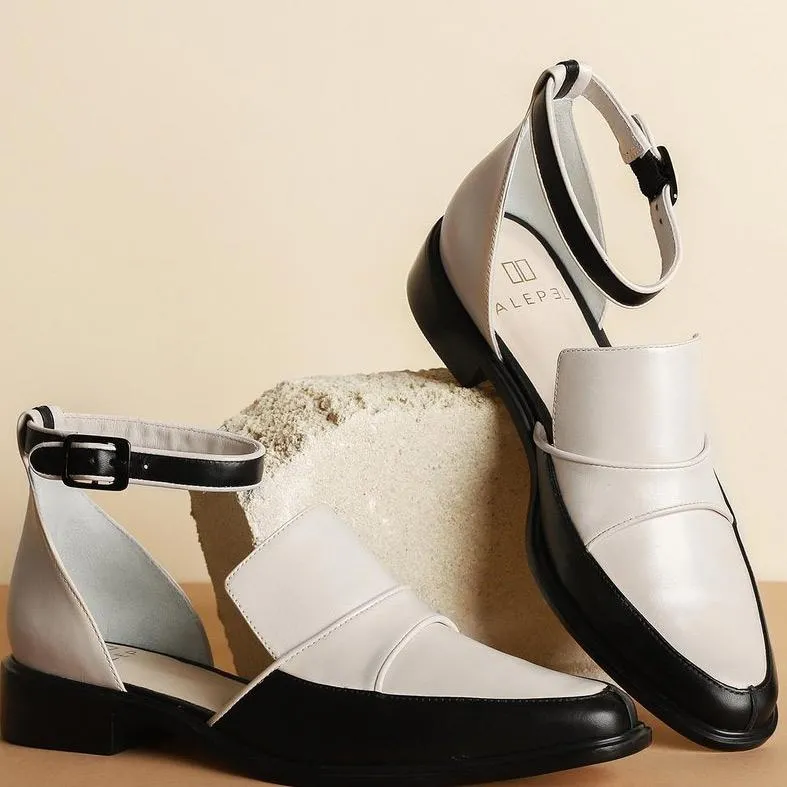 Ankle Straps Closed Toe Flats Pump Maternity Shoes