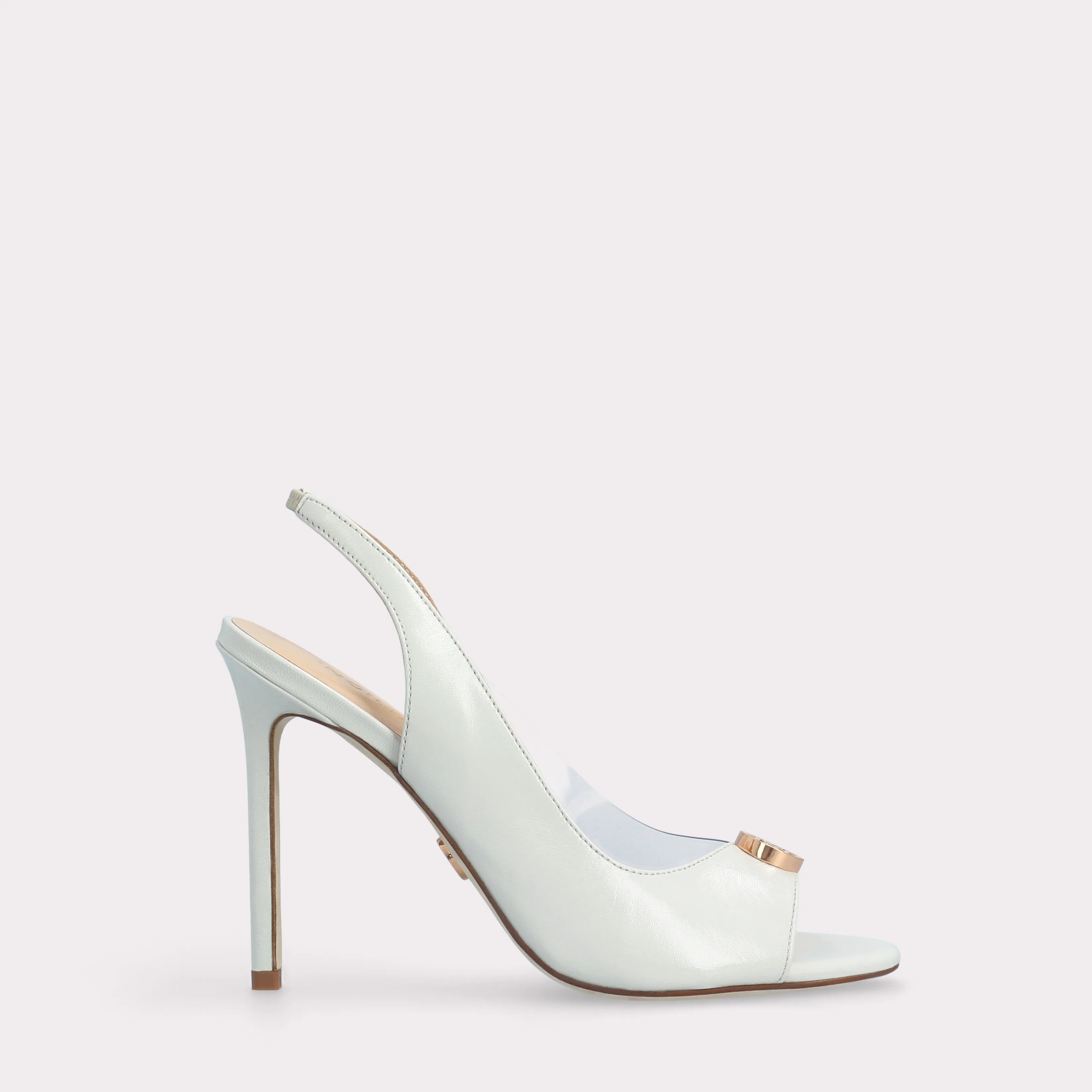 ATHENA 03 IVORY LEATHER PUMPS