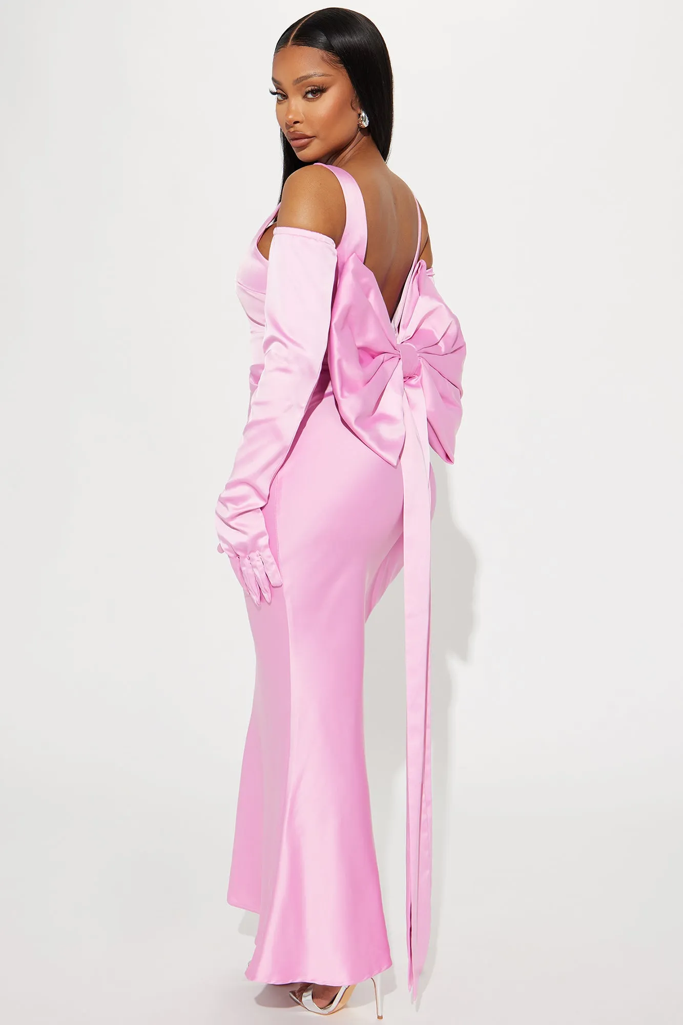 Audrey's Bow Gown - Pink