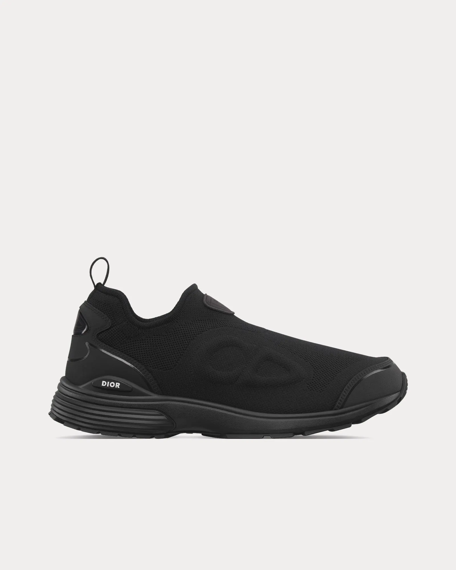 B30 Countdown Techical Mesh & Fabric Black Slip On Sneakers