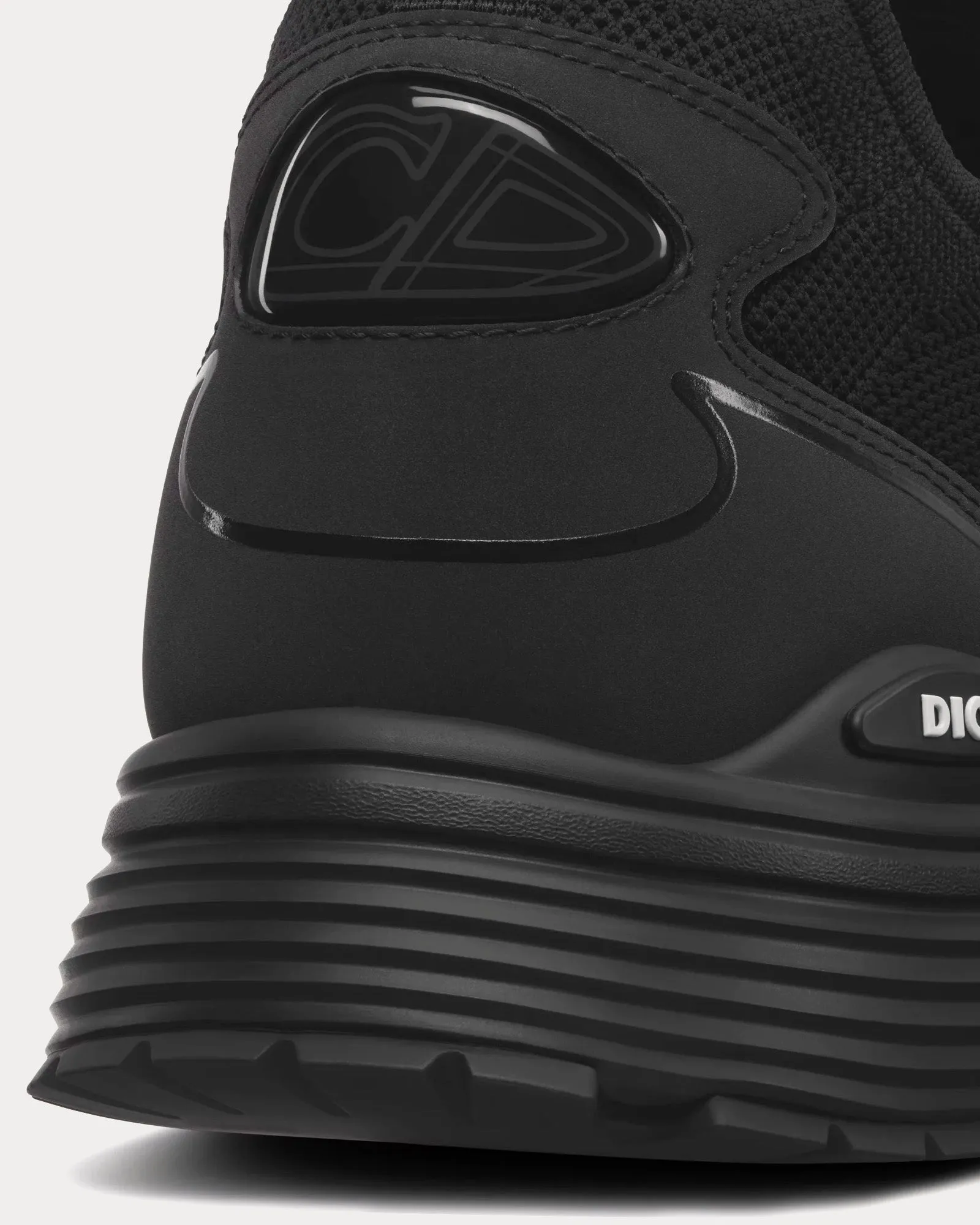 B30 Countdown Techical Mesh & Fabric Black Slip On Sneakers