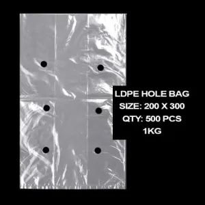 Bags with Holes 200x300mm (1kg) ( 500 Pack )
