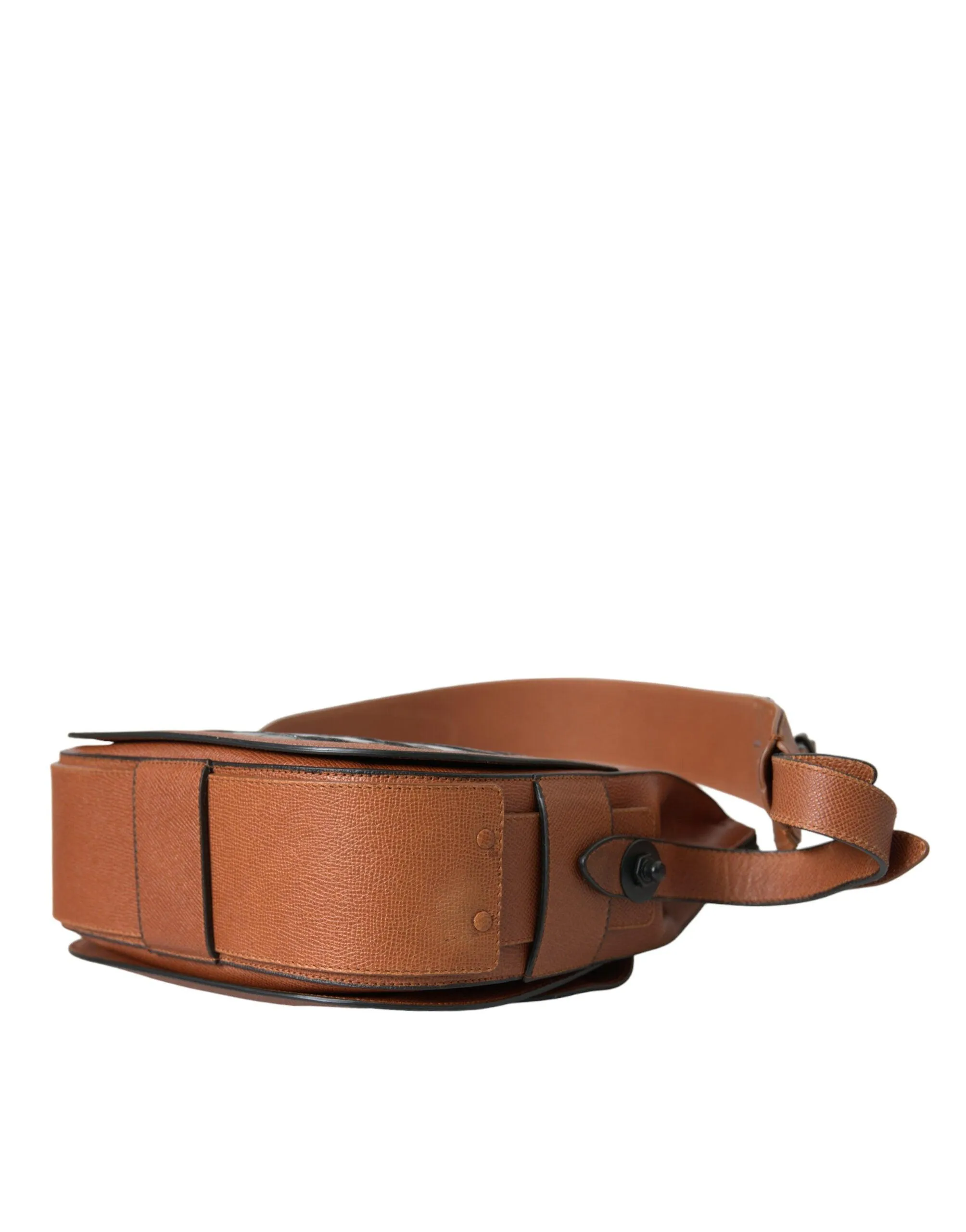 Balenciaga Croc Leather Brown Crossbody Bag