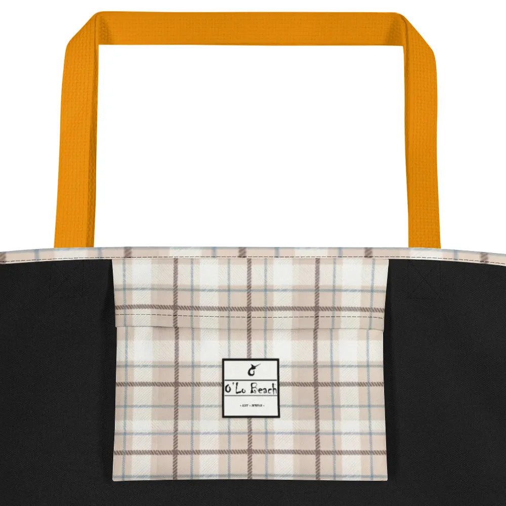 Beach Bag O'Lo Plaid Beige