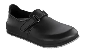 Birkenstock Linz Black Smooth Leather Super Grip Made In Germany