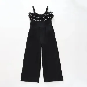Black Ruffle Jumpsuit