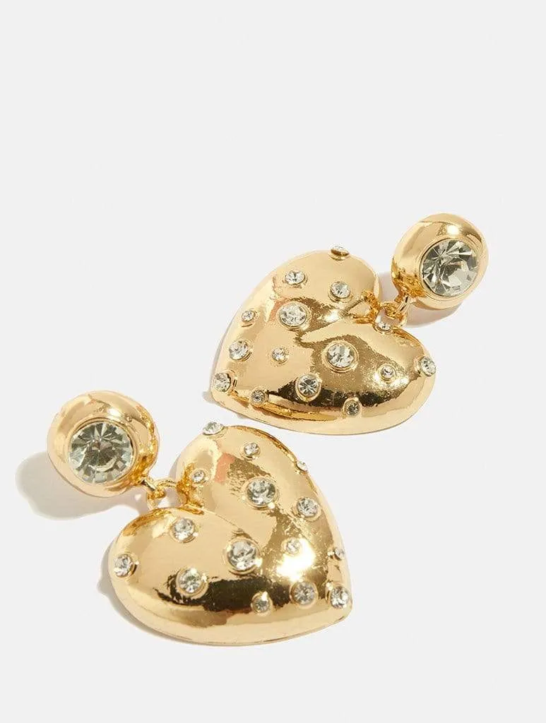 Bling Heart Earrings