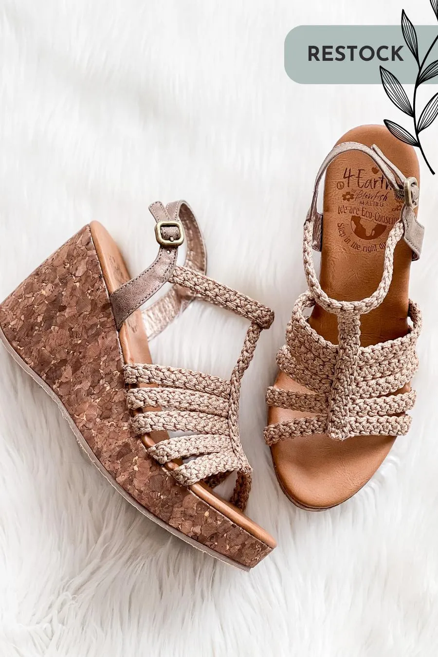 Blowfish Palermo Wedge- Tan