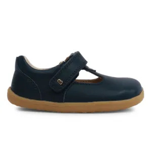 Bobux Girls Louise Navy T-Bar Shoes