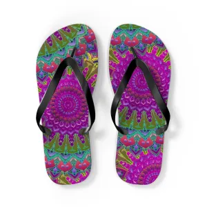 Bohemian Mandala Flip Flops