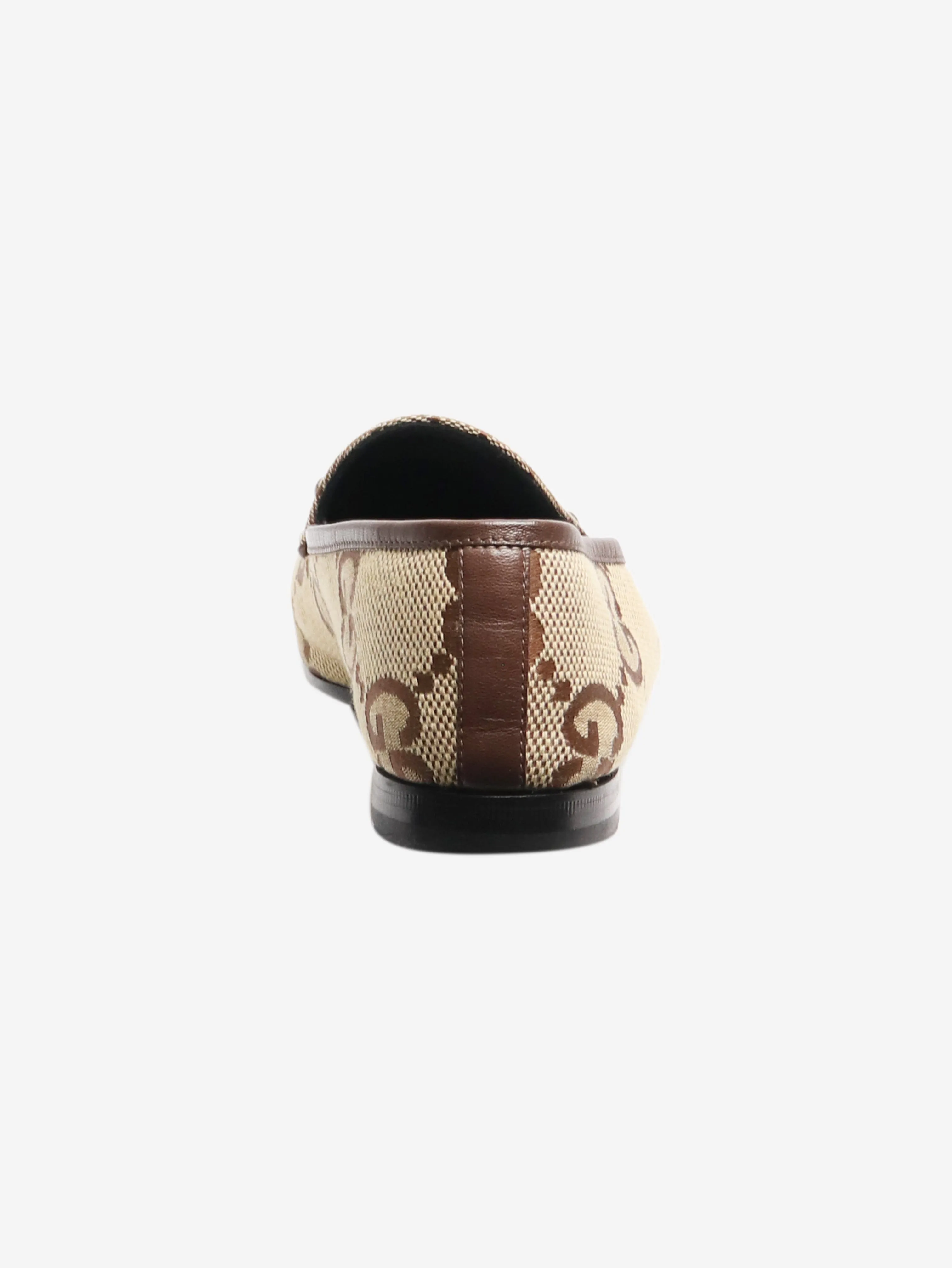 Brown GG Monogram Horsebit loafers - size EU 39.5
