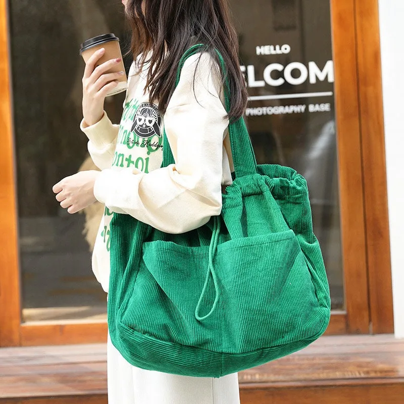 Casual Chic: The Versatile Corduroy Shoulder Bag