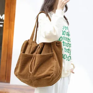 Casual Chic: The Versatile Corduroy Shoulder Bag