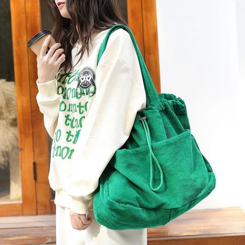 Casual Chic: The Versatile Corduroy Shoulder Bag