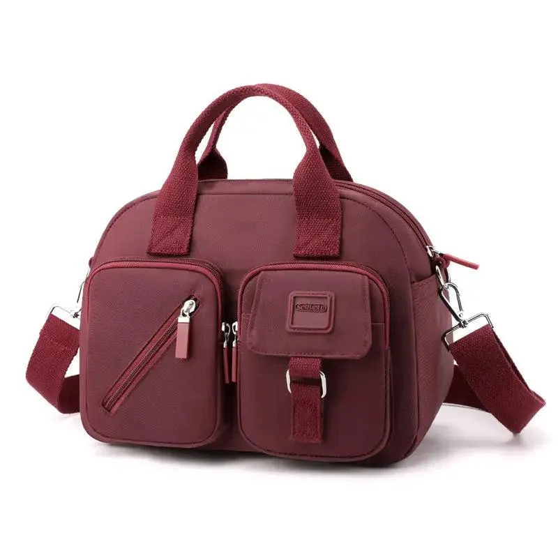 Casual Nylon Shoulder & Crossbody Bag - Versatile Small Square Bag 