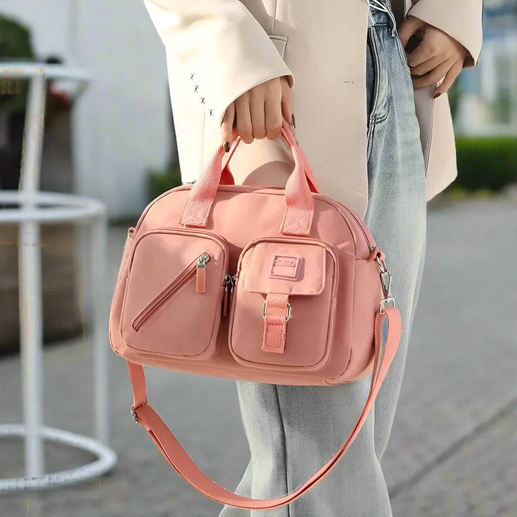 Casual Nylon Shoulder & Crossbody Bag - Versatile Small Square Bag 