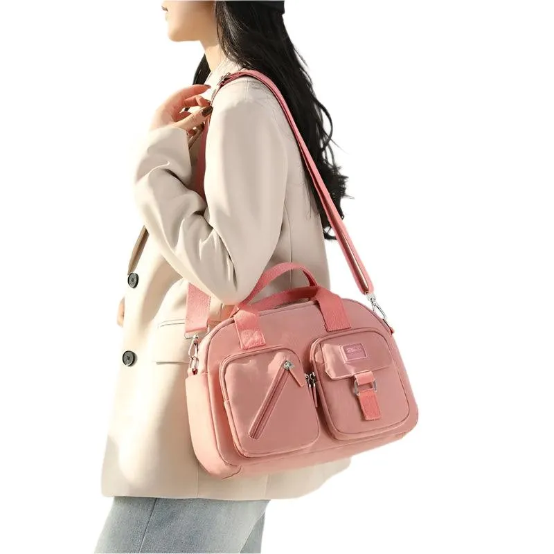 Casual Nylon Shoulder & Crossbody Bag - Versatile Small Square Bag 