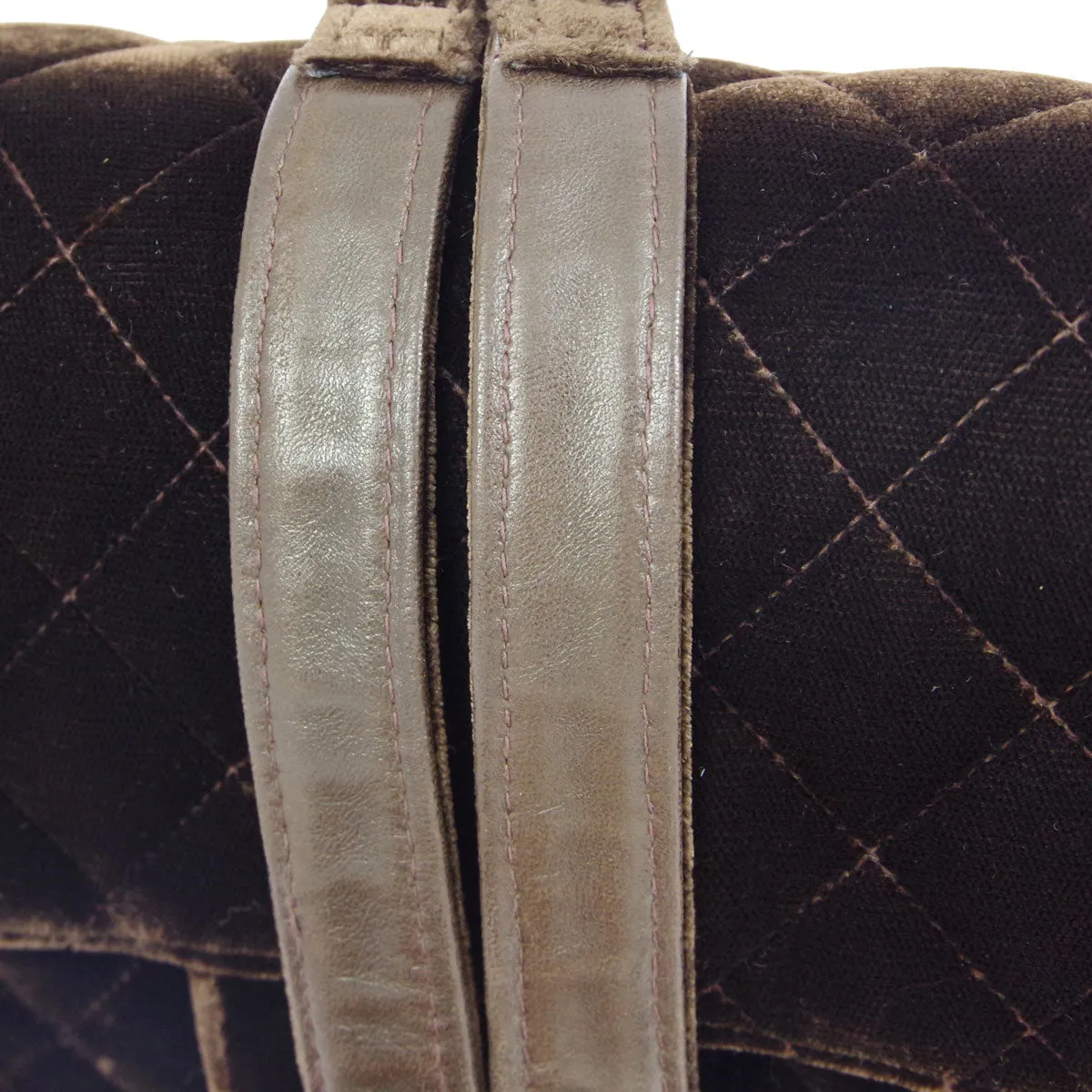 Chanel * 1994-1996 Brown Velvet Classic Flap Backpack