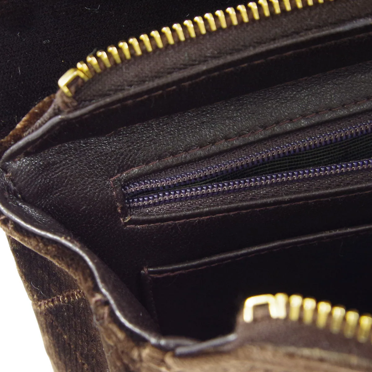 Chanel * 1994-1996 Brown Velvet Classic Flap Backpack