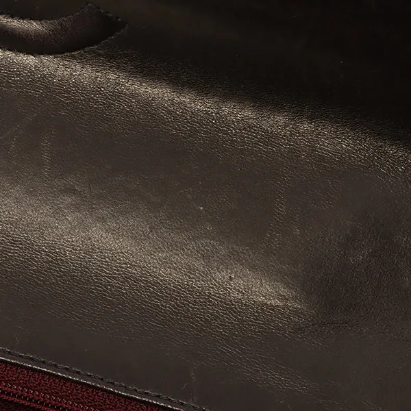 Chanel Around 1995 Made Classic Flap Handbag With Micro Bag Black