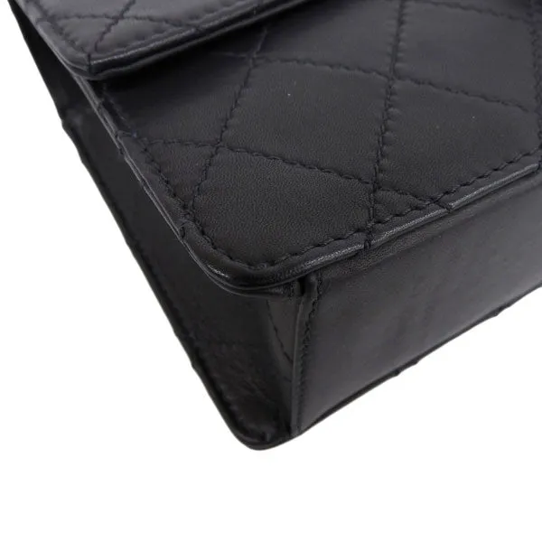 CHANEL Around 1997 Made Classic Flap Chain Bag Black