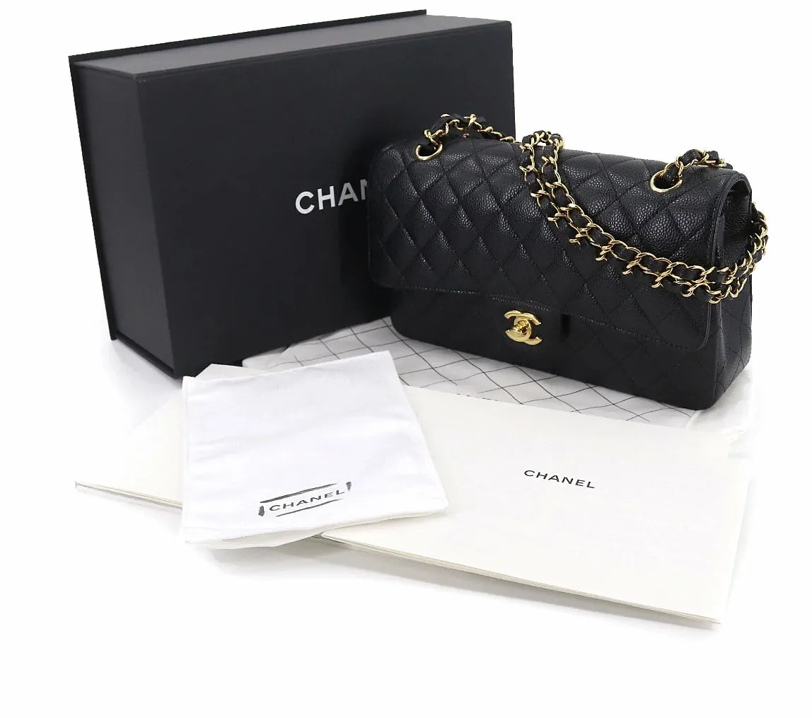 Chanel Caviar Classic black bag