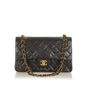 Chanel Classic Lambskin Leather Double Flap Bag (SHG-27218)