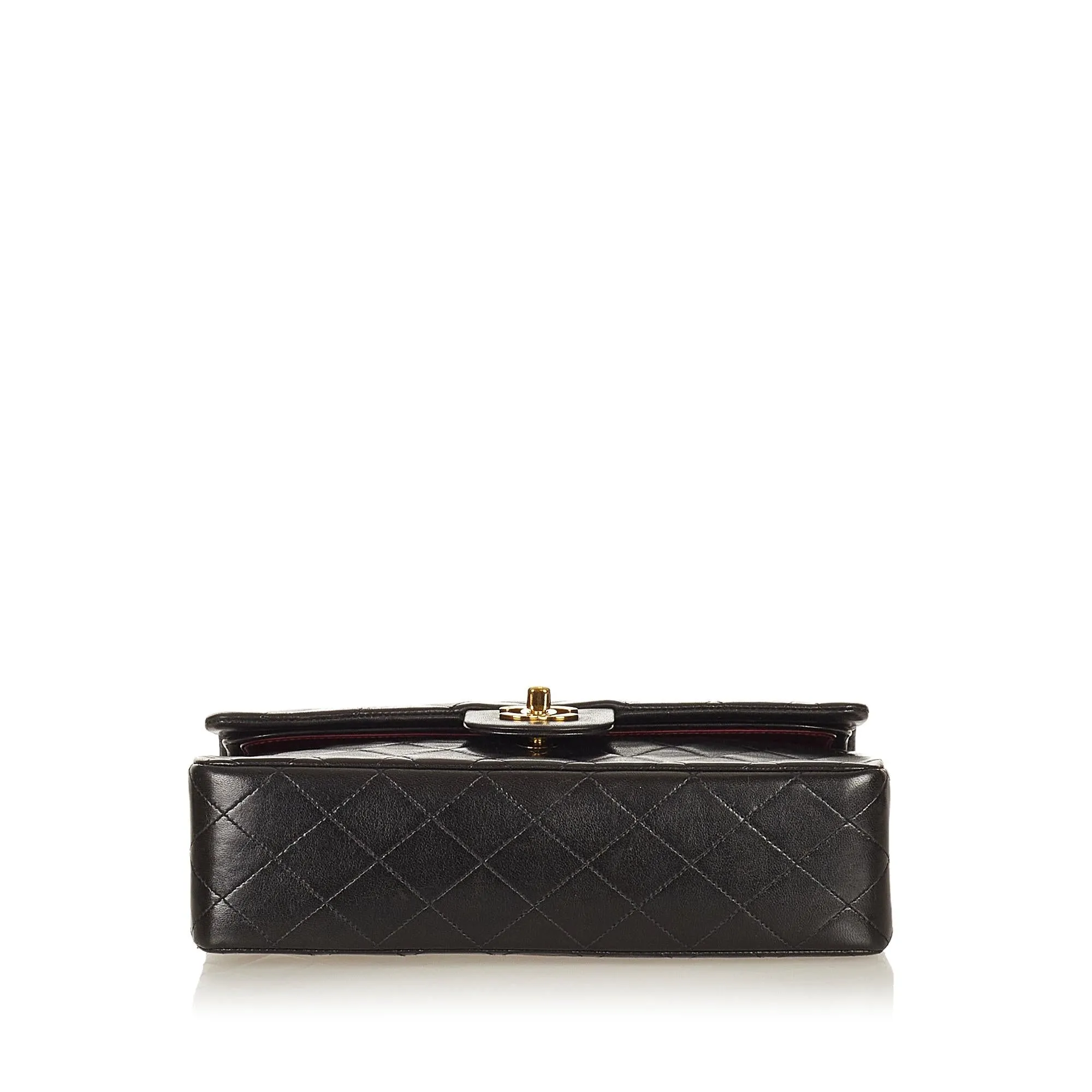 Chanel Classic Lambskin Leather Double Flap Bag (SHG-27218)