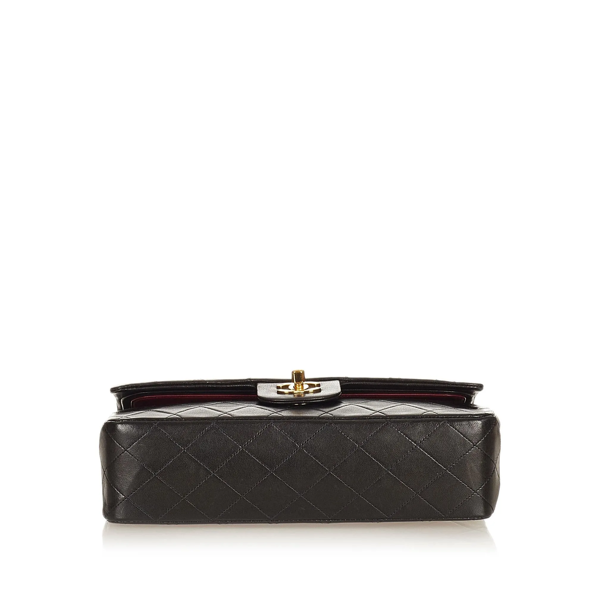 Chanel Classic Lambskin Leather Double Flap Bag (SHG-27219)