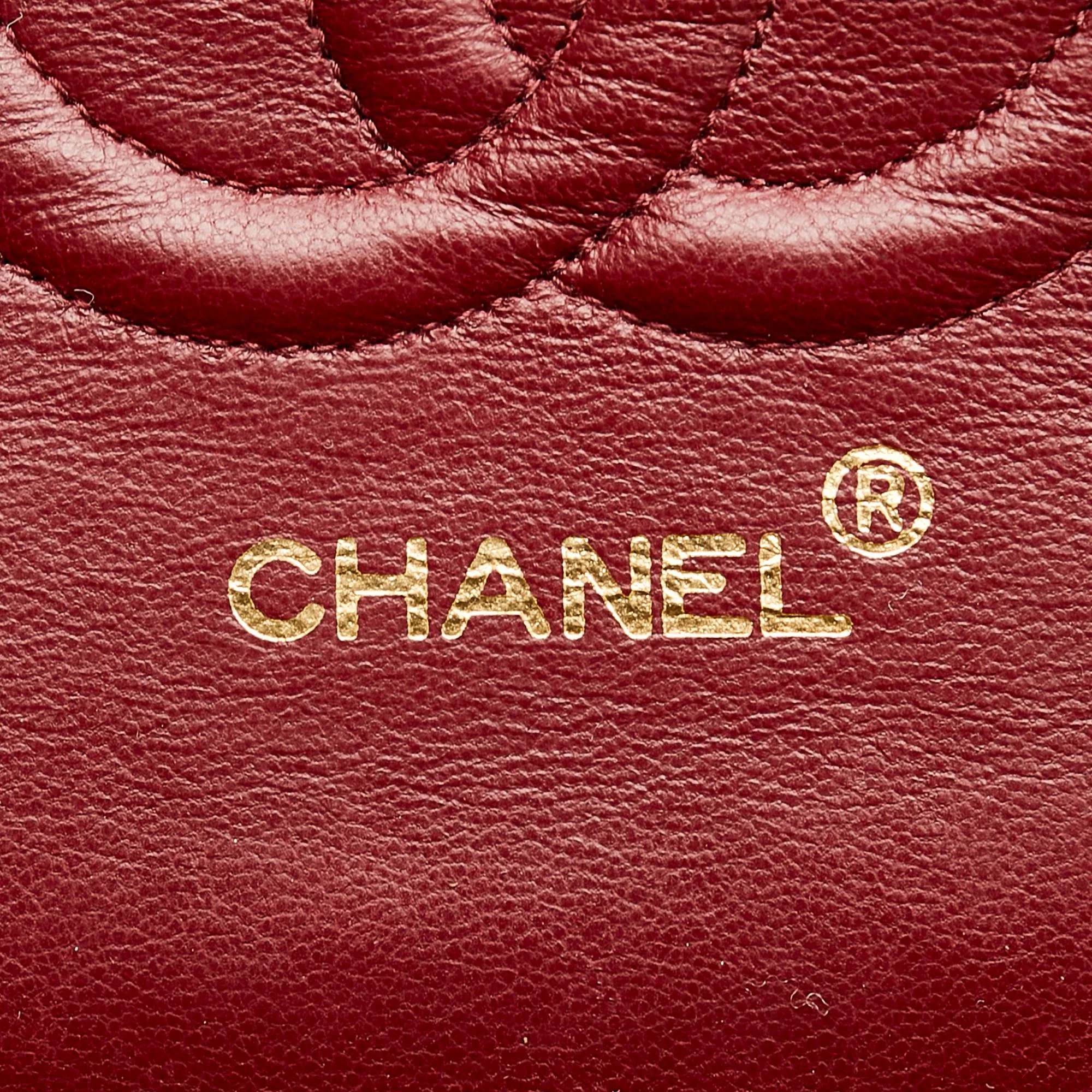 Chanel Classic Lambskin Leather Double Flap Bag (SHG-27219)