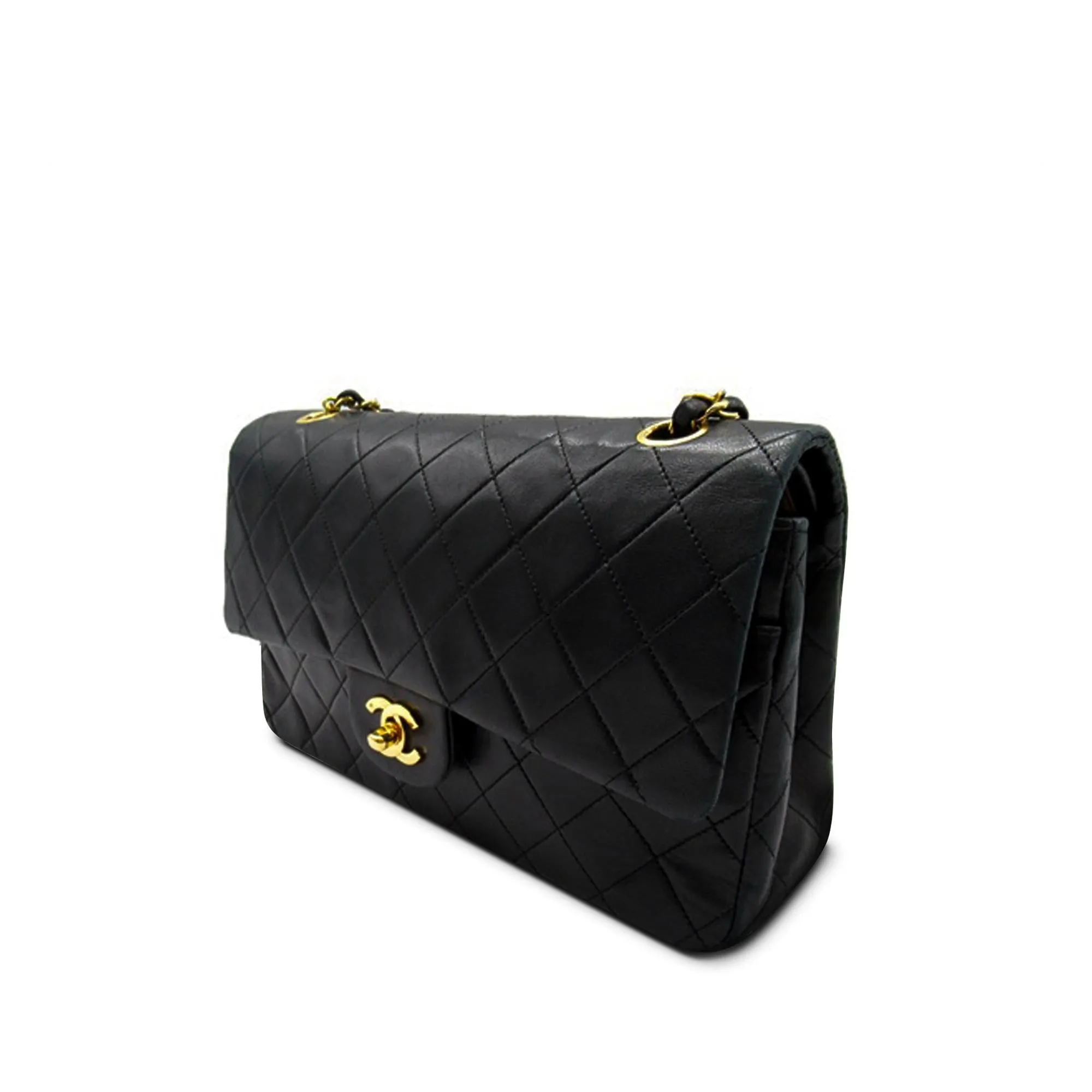Chanel Medium Classic Lambskin Double Flap (SHG-rOp0wC)