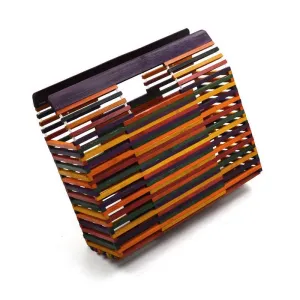 Chic Multi-Color Square Bamboo Bags