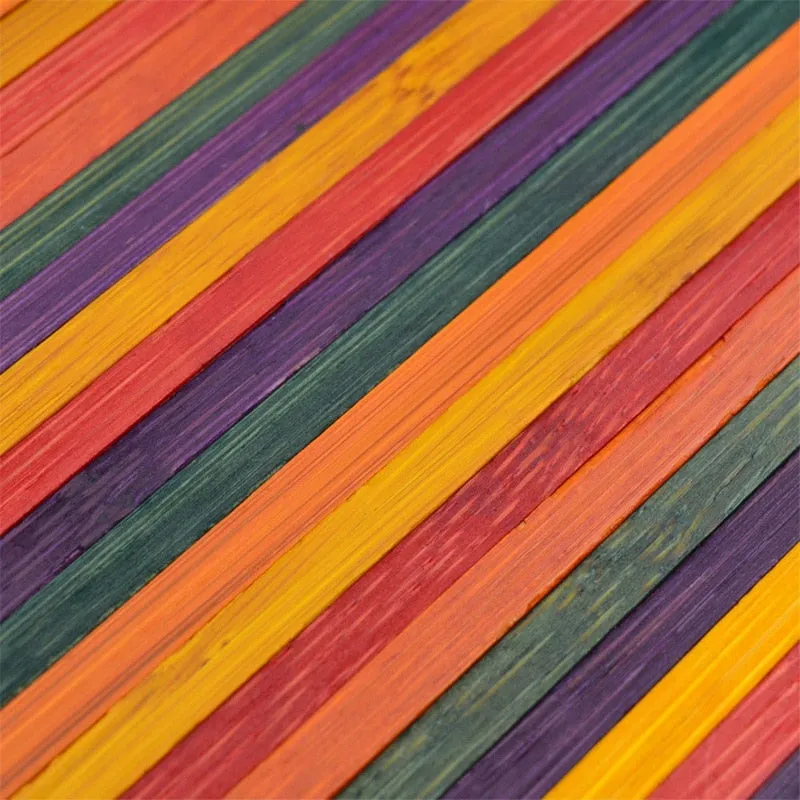 Chic Multi-Color Square Bamboo Bags