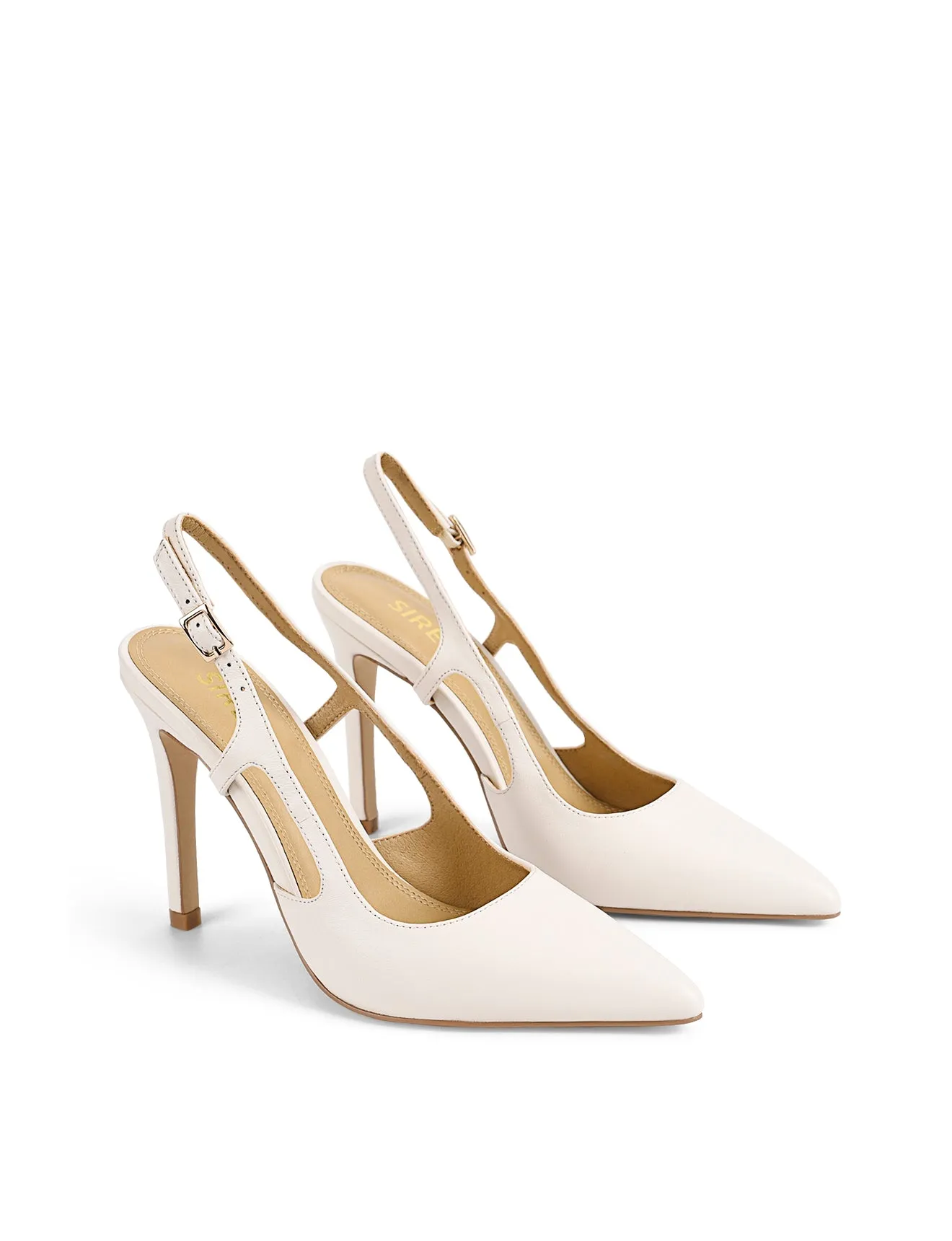 Cipriani Stiletto Pump - Chalk White Leather