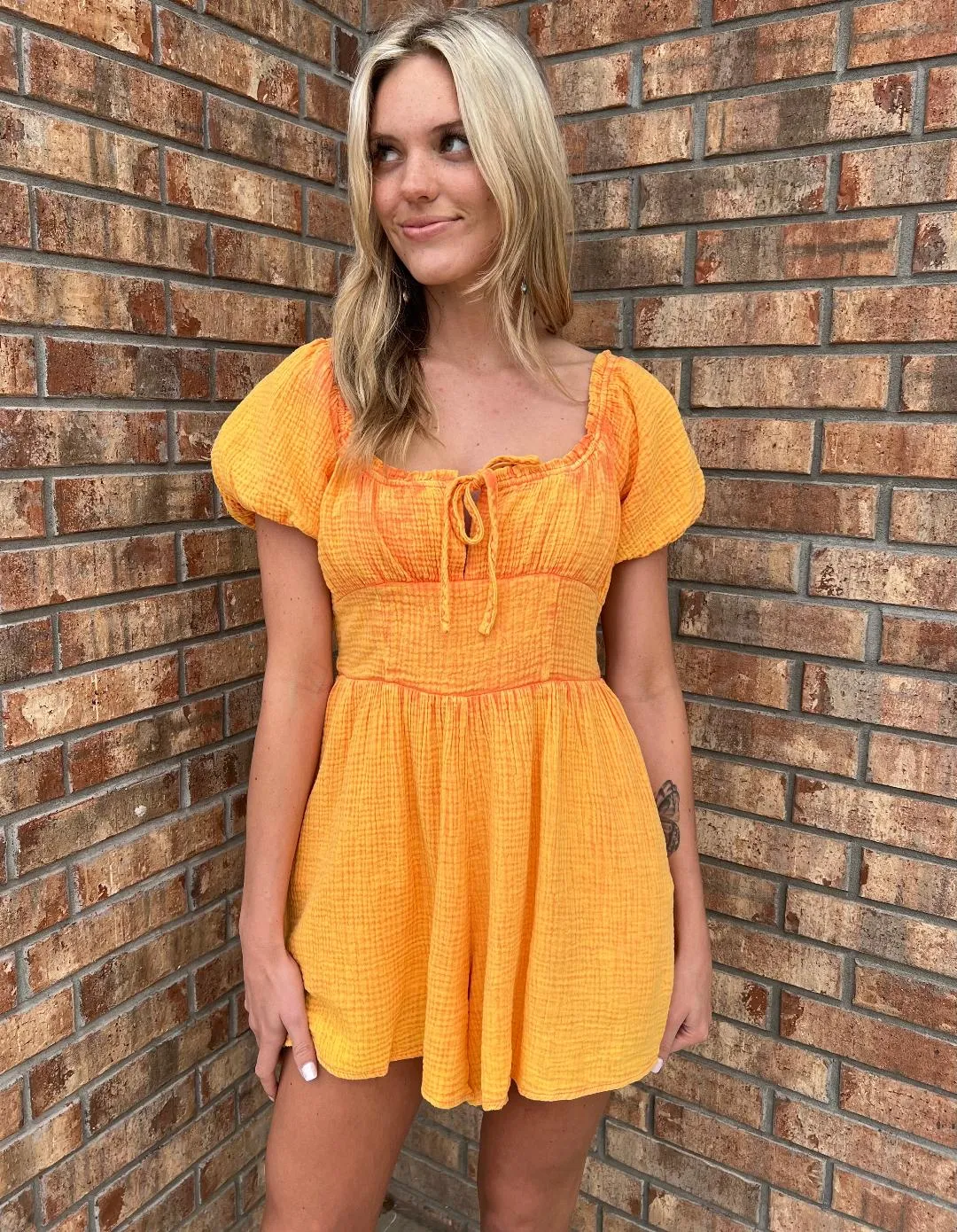 Citrus Sunset Romper