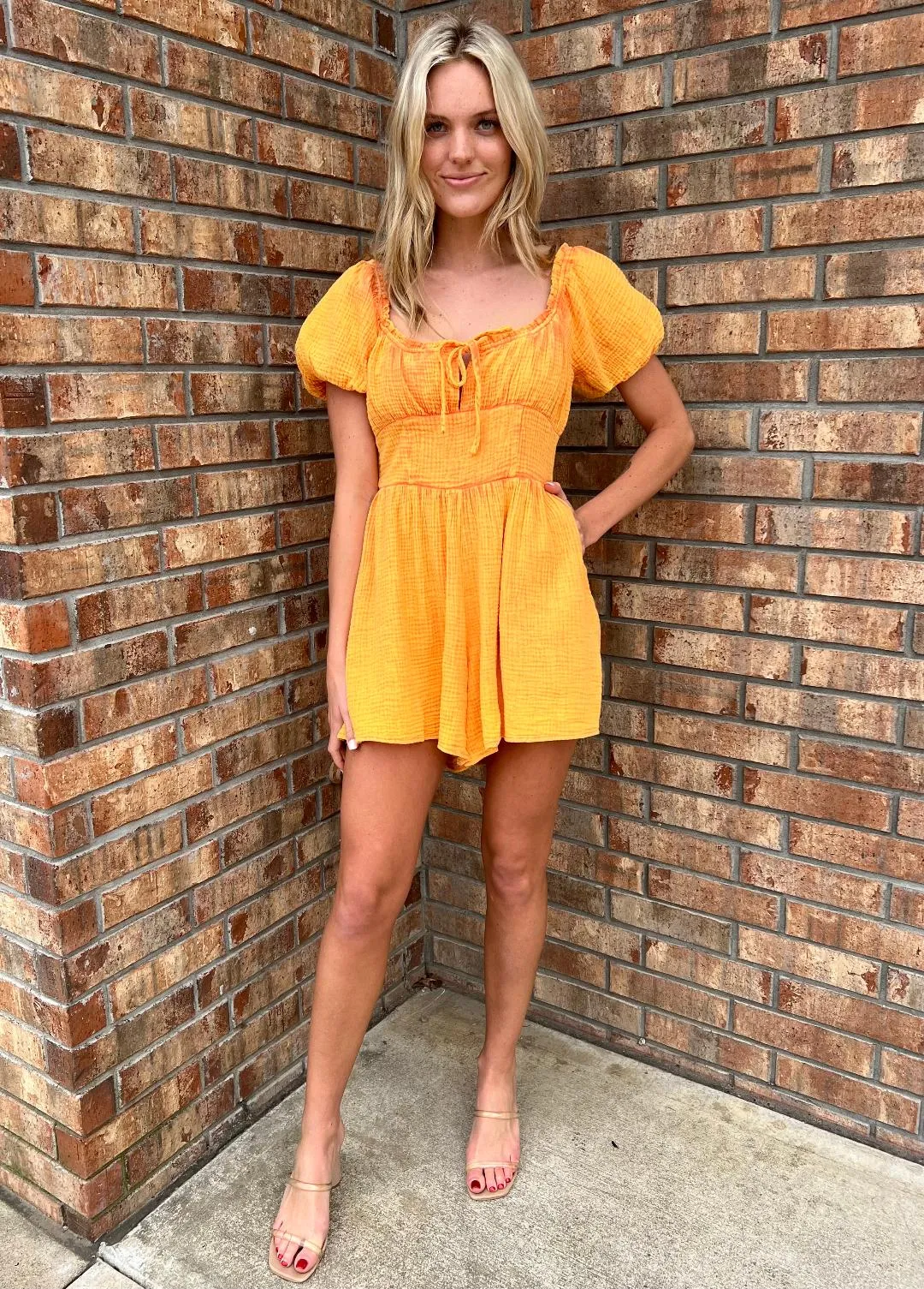 Citrus Sunset Romper