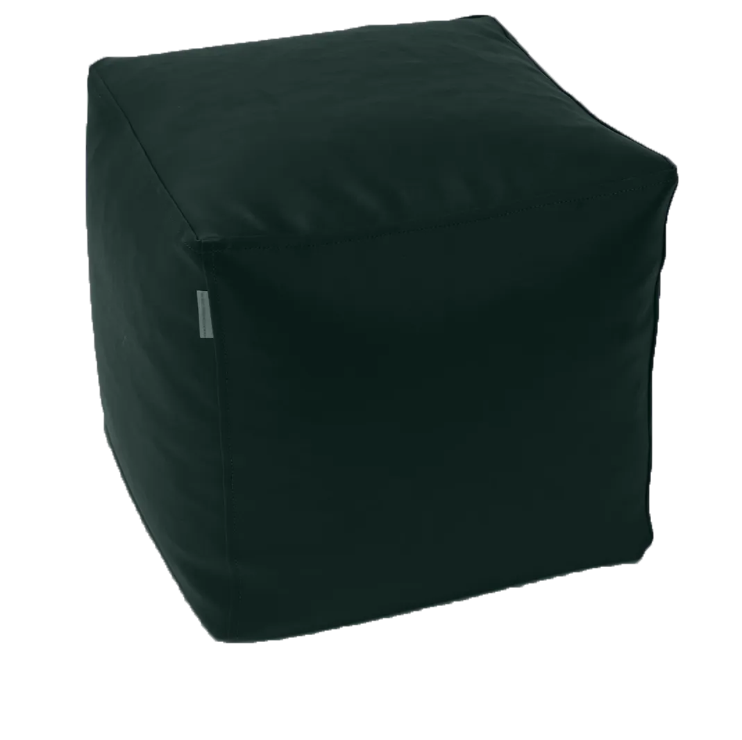 Classic Cube Vinyl Austex Ottoman in Assorted Colours