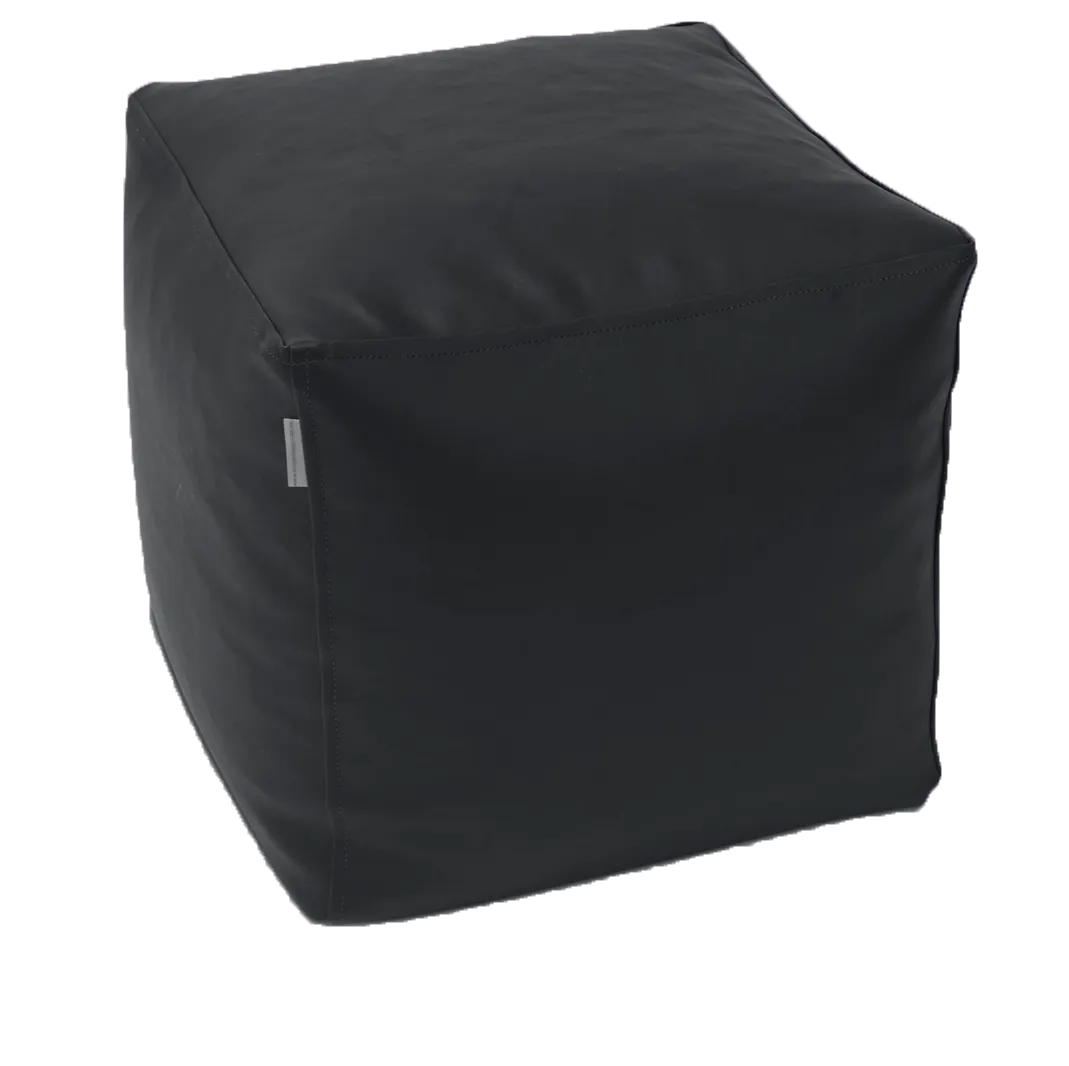 Classic Cube Vinyl Austex Ottoman in Assorted Colours