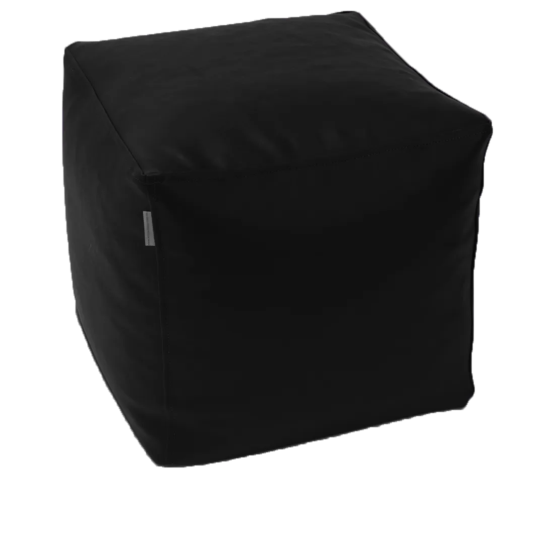 Classic Cube Vinyl Austex Ottoman in Assorted Colours