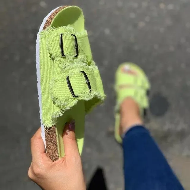 Comfortable Sandals Fashion Denim Material