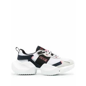 CONTRAST-PANEL LOW-TOP SNEAKERS